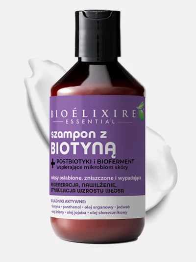 Bioélixire Essential Szampon wzmacniający z biotyną 300 ml
